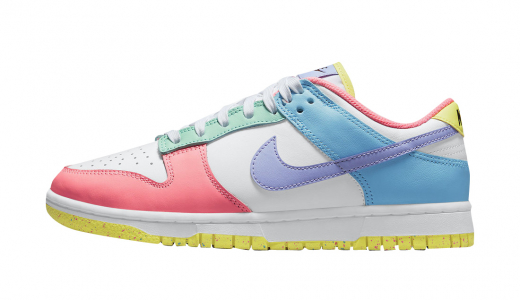 Nike Dunk Low WMNS Candy White/Green Glow-Sunset Pulse DD1872-100