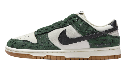 Nike Dunk Low WMNS Green Snake Pro Green/Black-Sail-Gum Medium Brown-Fir FQ8893-397