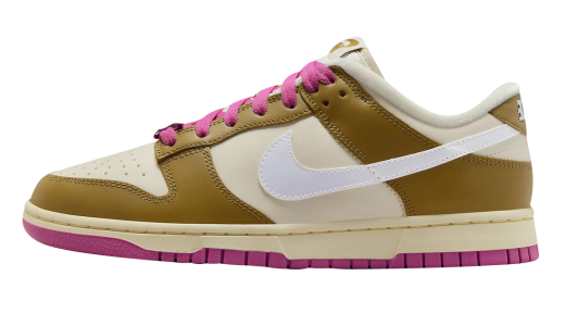 Nike Dunk Low WMNS Just Do It Bronzine Playful Pink Bronzine/Coconut Milk-Playful Pink FD8683-700