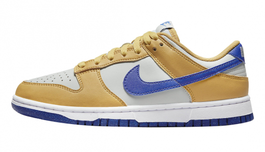 Nike Dunk Low WMNS Next Nature Wheat Gold Wheat Gold/Hyper Royal-Light Silver-White DN1431-700