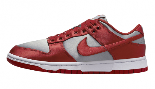 Nike Dunk Low WMNS UNLV Satin Medium Grey/Varsity Red-White DX5931-001