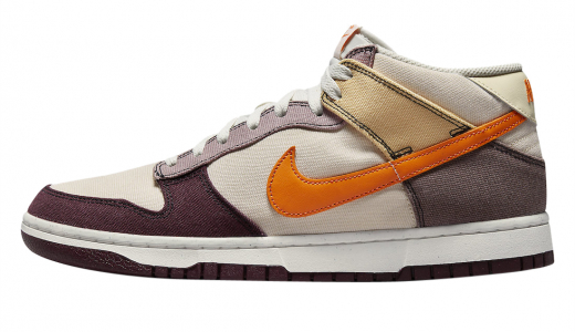 Nike Dunk Mid Coconut Milk Coconut Milk/Vivid Orange-Celestial Gold-Plum Eclipse-Sail-Night Maroon DV0830-101