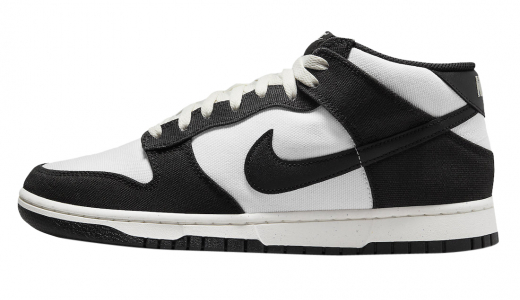 Nike Dunk Mid Panda White/Black-Sail-Black DV0830-102