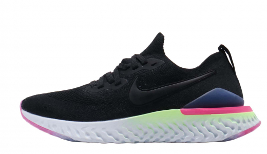 Nike Epic React Flyknit 2 Black Sapphire Black/Black-sapphire-lime Blast BQ8928003