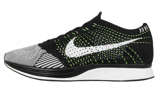 Nike Flyknit Racer Black White Volt Black/White-Volt 526628-011