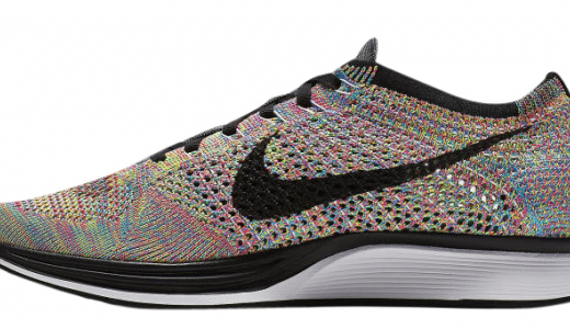 Nike Flyknit Racer Multicolor (2016) Dark Grey / Black - Blue Glow - Pink Flash 526628004