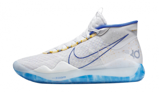 Nike KD 12 Warriors Home White/Game Royal-White-Amarillo AR4229-100