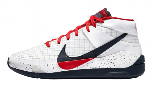 Nike KD 13 USA White/Obsidian-University Red CI9949-101