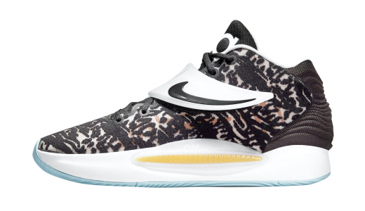 Nike KD 14 Black White Black/White-Copa-Melon Tint CW3935-001