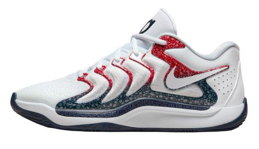 Nike KD 17 USA White/University Red-Obsidian FJ9487-101