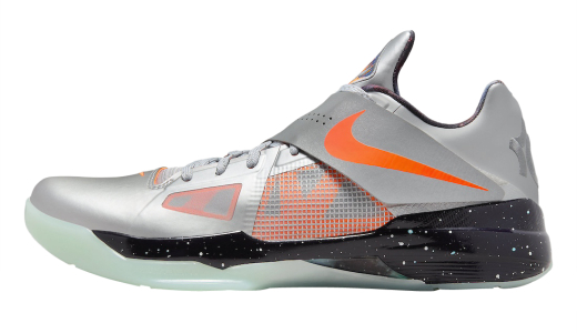 Nike KD 4 Galaxy 2024 Metallic Silver-Total Orange-Dark Grey FD2635-001