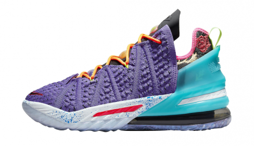 Nike LeBron 18 Best 10-18 Psychic Purple/Multi-Color-Black DM2813-500