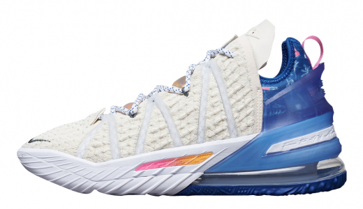 Nike LeBron 18 Los Angeles By Day White/Blue DB8148-200