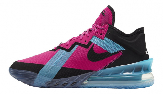 Nike LeBron 18 Low Fireberry Fireberry/Black-Light Blue Fury CV7562-600