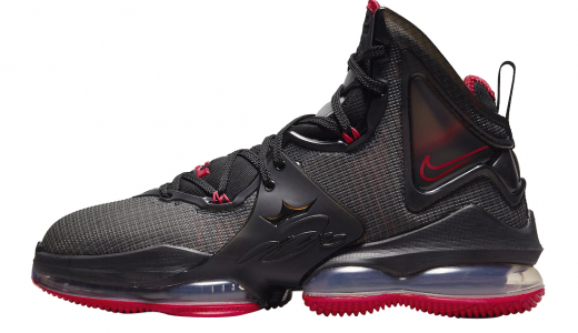 Nike LeBron 19 Bred Black/University Red-Black CZ0203-001