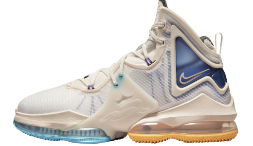 Nike LeBron 19 Cream University Blue Cream/University Blue-Gold DC9341-200