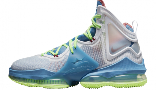 Nike LeBron 19 Neon Green Blue Blue/Green-White DC9341-400