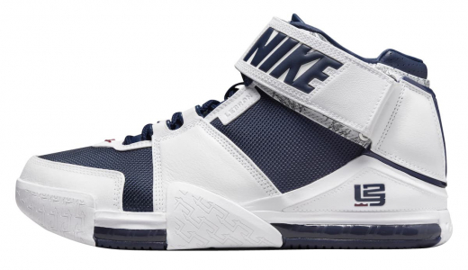 Nike LeBron 2 Midnight Navy White/Midnight Navy-Varsity Crimson DR0826-100