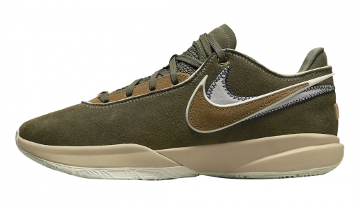 Nike LeBron 20 Olive Suede Olive/Brown DV1193-901