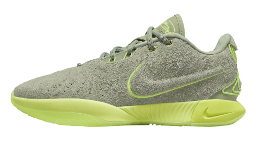 Nike LeBron 21 Algae Oil Green/Vapor Green-Sanddrift-Light Silver-Metallic Pewter FV2345-302