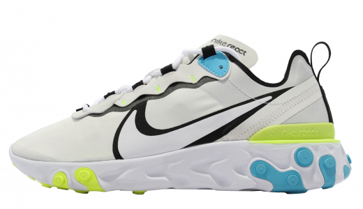 Nike React Element 55 Blue Fury White/Black-blue Fury-volt CZ8652104