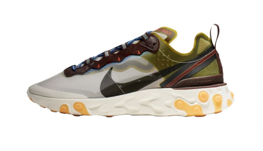 Nike React Element 87 Moss Moss/Black-El Dorado-Deep Royal Blue AQ1090-300