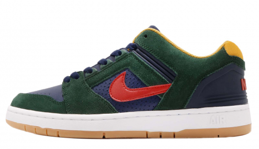 Nike SB Air Force 2 Low Midnight Green Midnight Green/Habanero Red AO0300364