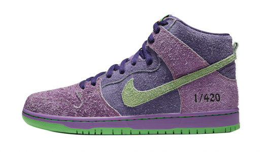 Nike SB Dunk High 420 Reverse Skunk Purple/Green CW9971-500