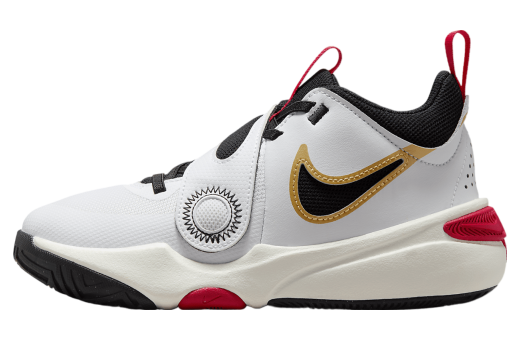 Nike Team Hustle D 11 GS White / Metallic Gold White/Metallic Gold/University Red/Black DV8996-104