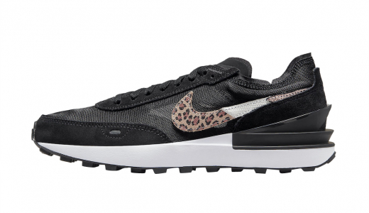 Nike Waffle One Leopard Black Black/Multi Color-Black DJ9776-001