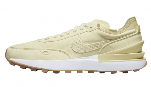 Nike Waffle One Woven Swoosh Cream/Yellow DM7604-101