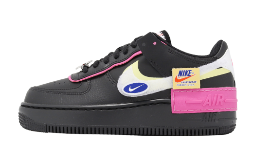 Nike Wmns AF1 Shadow Black / White Black/White-limelight CU4743001