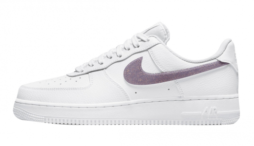 Nike WMNS Air Force 1 Low Glitter Swoosh Purple White/Purple DH4407-102