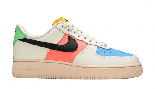 Nike WMNS Air Force 1 Low Sail Multicolor Sail/Black-Bright Mango-Illusion Green DJ5933-100