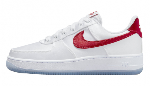 Nike WMNS Air Force 1 Low Satin White Red White/Gym Red-White DX6541-100