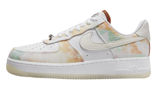 Nike WMNS Air Force 1 Low Washed Paisley White/White-Mint Foam-Phantom FJ7739-101