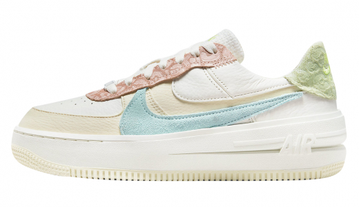 Nike WMNS Air Force 1 PLT.AF.ORM Pastel Leopard White/Pink-Blue DX2671-100