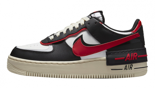 Nike WMNS Air Force 1 Shadow University Red Summit White/Black-White-University Red DR7883-102