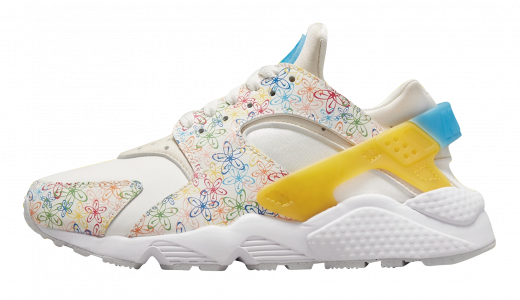 Nike WMNS Air Huarache Floral Swoosh White/Yellow DV3209-100