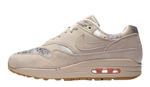 Nike WMNS Air Max 1 Floral Desert Sand Desert Sand/Desert Sand-Gum Light Brown-Sail AQ6378-001