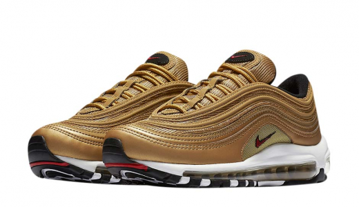 Nike WMNS Air Max 97 Metallic Gold Metallic Gold/Varsity Red-White-Black 885691-700