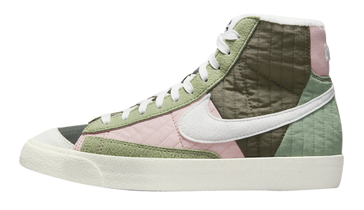 Nike WMNS Blazer Mid Toasty Olive Pink Olive/Pink-White DO7445-311