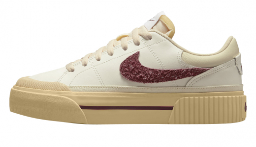 Nike WMNS Court Legacy Lift Sesame Sail/Sesame-Coconut Milk-Dark Beetroot DZ4766-133