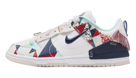 Nike WMNS Dunk Low Disrupt 2 Native White/Midnight Navy-Sail-University Red-Clear Jade FN8917-141