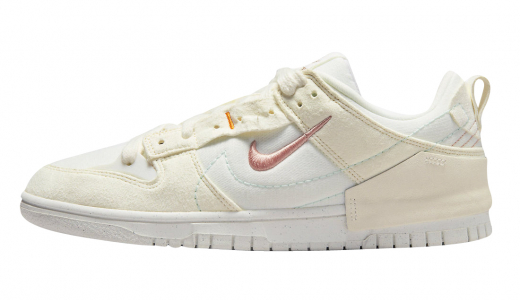 Nike WMNS Dunk Low Disrupt 2 Pale Ivory Pale Ivory/Light Madder Root-Sail-Venice DH4402-100