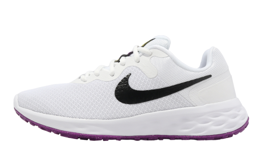 Nike Wmns Revolution 6 NN White / Black White/Black-vivid Sulfur-vivid Purple DC3729106