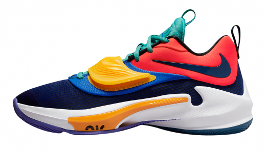 Nike Zoom Freak 3 AntetokounBros Blue/Red-Teal-Yellow DA0694-601