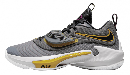 Nike Zoom Freak 3 Low Battery Grey/Yellow-Black DA0694-006