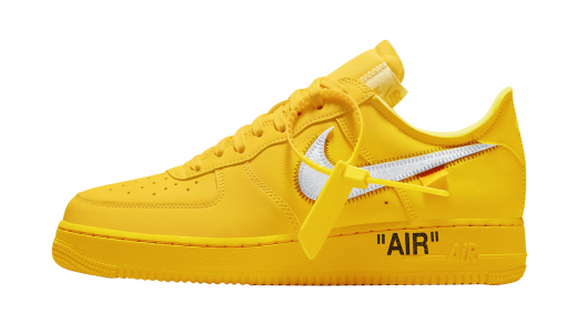 Off-White x Nike Air Force 1 Low Lemonade University Gold/Metallic Silver DD1876-700