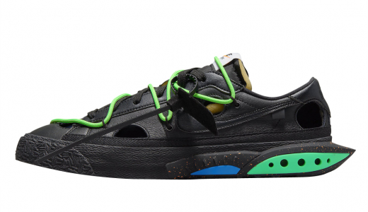 Off-White x Nike Blazer Low Black Electro Green Black/Electro Green DH7863-001